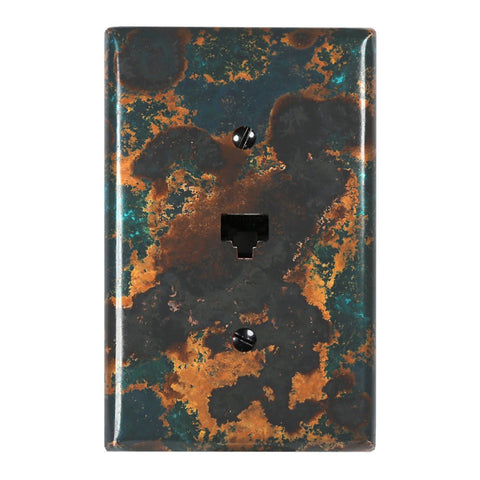 Mystic Topaz Copper - 1 Data Jack Wallplate - Wallplate Warehouse MYTOCOP1DJ 819332023812