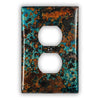 Mystic Topaz Copper - 1 Duplex Wallplate - Wallplate Warehouse MYTOCOP1D 819332023751 1 Duplex