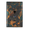 Mystic Topaz Copper - 1 Phone Jack / 1 Cable Jack Wallplate - Wallplate Warehouse MYTOCOP1PJ1CJ 819332023829