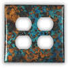 Mystic Topaz Copper - 2 Duplex Wallplate - Wallplate Warehouse MYTOCOP2D 819332023768 2 Duplex