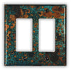 Mystic Topaz Copper - 2 Rocker Wallplate - Wallplate Warehouse MYTOCOP2R 819332023669 2 Rocker