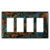 Mystic Topaz Copper - 4 Rocker Wallplate - Wallplate Warehouse MYTOCOP4R 819332023683 4 Rocker