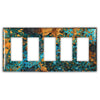 Mystic Topaz Copper - 5 Rocker Wallplate - Wallplate Warehouse MYTOCOP5R 819332023690 5 Rocker