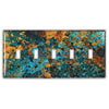 Mystic Topaz Copper - 5 Toggle Wallplate - Wallplate Warehouse MYTOCOP5T 819332023645 5 Toggle