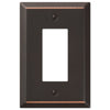 Oversized Aged Bronze Steel - 1 Rocker Wallplate - Wallplate Warehouse 463RDB 070686572634 1 Rocker