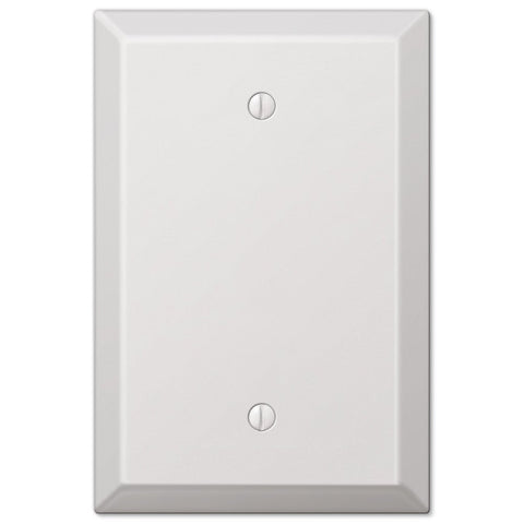 Oversized White Steel - 1 Blank Wallplate - Wallplate Warehouse 463BW 070686572498 1 Blank