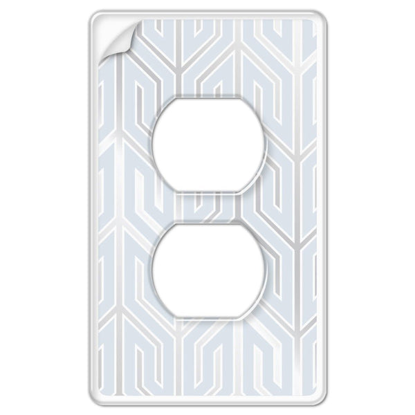 Paper - It Clear Screwless Plastic - 1 Duplex Wallplate - Wallplate Warehouse 99D 070686169957 1 Duplex