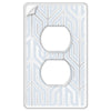 Paper - It Clear Screwless Plastic - 1 Duplex Wallplate - Wallplate Warehouse 99D 070686169957 1 Duplex