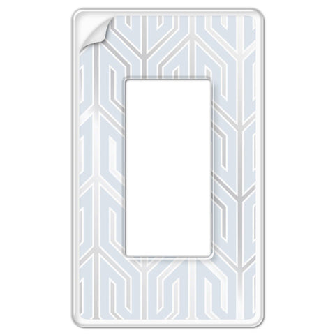 Paper - It Clear Screwless Plastic - 1 Rocker Wallplate - Wallplate Warehouse 99R 070686169940 1 Rocker