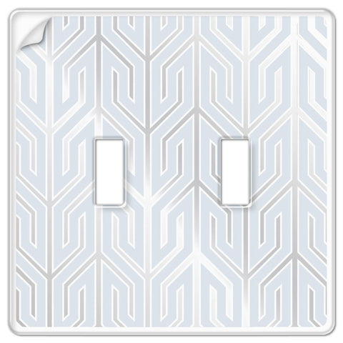 Paper - It Clear Screwless Plastic - 2 Toggle Wallplate - Wallplate Warehouse 99TT 070686169926 2 Toggle