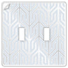 Paper - It Clear Screwless Plastic - 2 Toggle Wallplate - Wallplate Warehouse 99TT 070686169926 2 Toggle