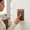 Hammered Aged Copper Steel - 1 Duplex Wallplate