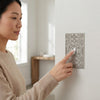 Momfort Satin Nickel Cast - 1 Duplex Wallplate