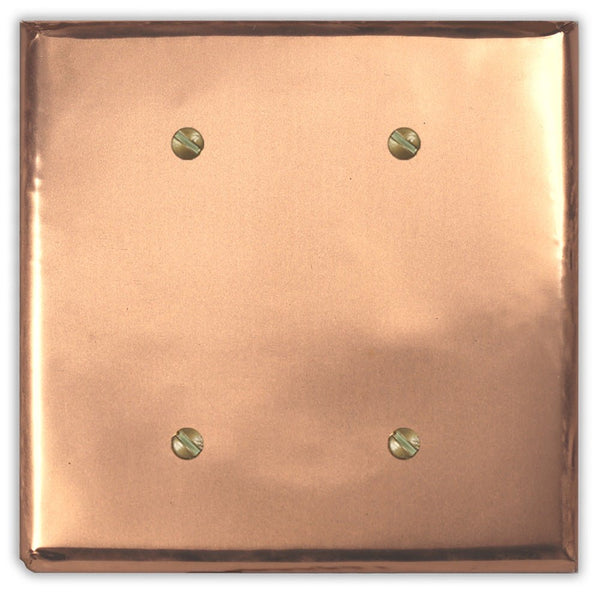 Raw Copper - 2 Blank Wallplate - Wallplate Warehouse RAWCCOP2B 819332024024 2 Blank
