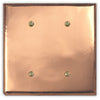 Raw Copper - 2 Blank Wallplate - Wallplate Warehouse RAWCCOP2B 819332024024 2 Blank