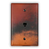 Red and Black Copper - 1 Phone Jack Wallplate - Wallplate Warehouse RONECOP1PJ 819332024284