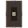 Ribbon & Reed Aged Bronze Cast - 1 Cable Jack Wallplate - Wallplate Warehouse 44CXVB 070686580981 Cable Jacks