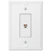 Richmond White Oversized Plastic - 1 Phone Jack Wallplate - Wallplate Warehouse 38PHW 070686580769 Phone Jacks