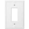 Richmond White Oversized Plastic - 1 Rocker Wallplate - Wallplate Warehouse 38RW 070686575840 1 Rocker