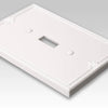 Richmond White Oversized Plastic - 2 Toggle Wallplate - Wallplate Warehouse 38TTW 070686575796 2 Toggle