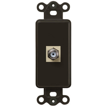 Rocker Insert Brown - 1 Cable Jack - Wallplate Warehouse CXB 070686582169 Cable Jacks