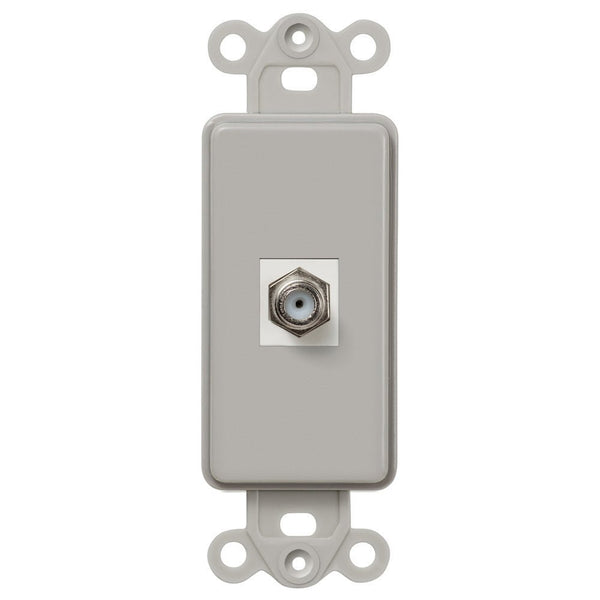 Rocker Insert Gray - 1 Cable Jack - Wallplate Warehouse CXG 070686582077 Cable Jacks
