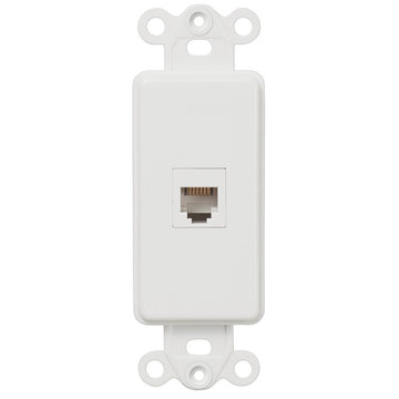 Rocker Insert White - 1 Phone Jack - Wallplate Warehouse PHW 070686581896 Phone Jacks