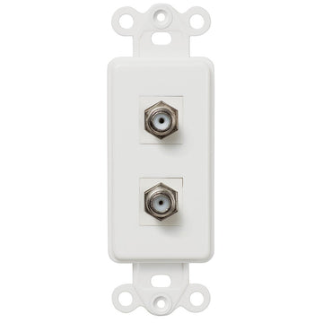 Rocker Insert White - 2 Cable Jack - Wallplate Warehouse CXCXW 070686581889 Cable Jacks