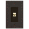 Rosa Aged Bronze Cast - 1 Phone Jack Wallplate - Wallplate Warehouse 50PHDB 070686581032 Phone Jacks