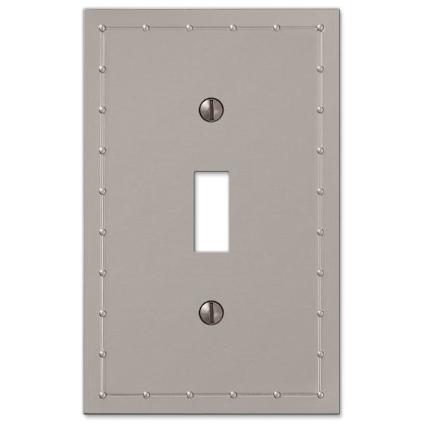 Rosa Satin Nickel Cast - 1 Toggle Wallplate - Wallplate Warehouse 50TN 070686578698 1 Toggle
