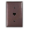 Rustic Copper - 1 Data Jack Wallplate - Wallplate Warehouse RUSTCOP1DJ 819332024536