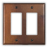 Rustic Copper - 2 Rocker Wallplate - Wallplate Warehouse RUSTCOP2R 819332024383 2 Rocker
