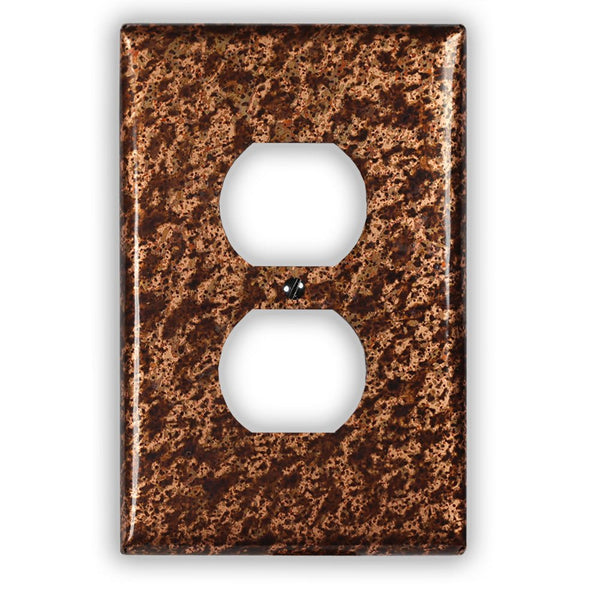 Sandstorm Copper - 1 Duplex Wallplate - Wallplate Warehouse SANDCOP1D 819332024710 1 Duplex