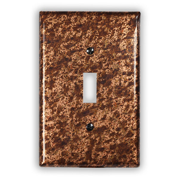 Sandstorm Copper - 1 Toggle Wallplate - Wallplate Warehouse SANDCOP1T 819332024567 1 Toggle