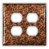 Sandstorm Copper - 2 Duplex Wallplate - Wallplate Warehouse SANDCOP2D 819332024727 2 Duplex