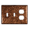 Sandstorm Copper - 2 Toggle / 1 Duplex Wallplate - Wallplate Warehouse SANDCOP2T1D 819332024703 2 Toggle / 1 Duplex