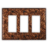 Sandstorm Copper - 3 Rocker Wallplate - Wallplate Warehouse SANDCOP3R 819332024635 3 Rocker