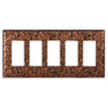 Sandstorm Copper - 5 Rocker Wallplate - Wallplate Warehouse SANDCOP5R 819332024659 5 Rocker