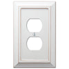 Savannah Distressed White Wood - 1 Duplex Wallplate - Wallplate Warehouse 4040DDW 070686559437 1 Duplex