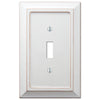 Savannah Distressed White Wood - 1 Toggle Wallplate - Wallplate Warehouse 4040TDW 070686559420 1 Toggle