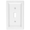 Shaker White Composite - 1 Toggle Wallplate - Wallplate Warehouse 210TW 070686016299 1 Toggle