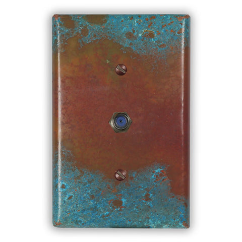Sierra Copper - 1 Cable Jack Wallplate - Wallplate Warehouse SIERCOP1CJ 819332024994