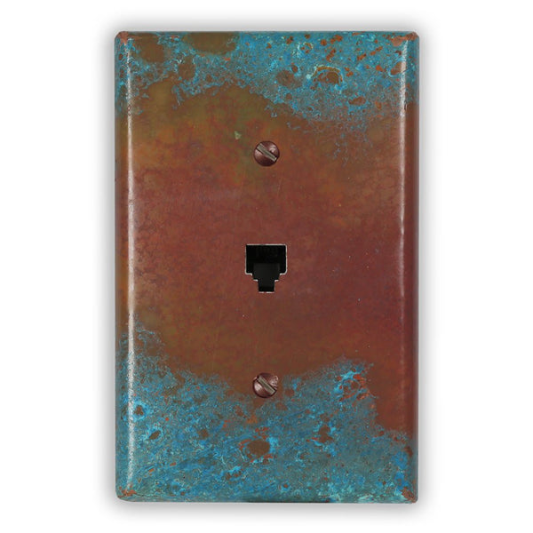 Sierra Copper - 1 Phone Jack Wallplate - Wallplate Warehouse SIERCOP1PJ 819332025007