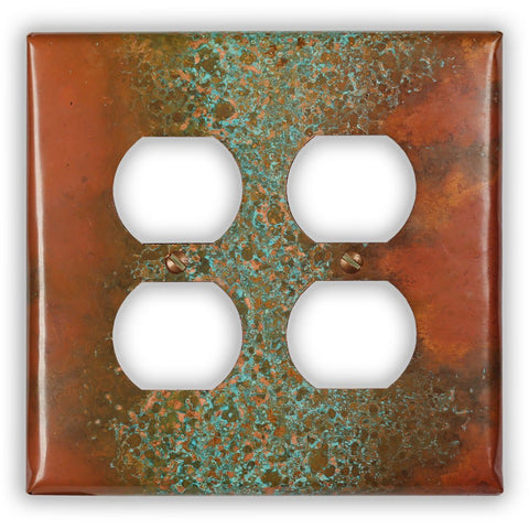 Sierra Copper - 2 Duplex Wallplate - Wallplate Warehouse SIERCOP2D 819332024963 2 Duplex