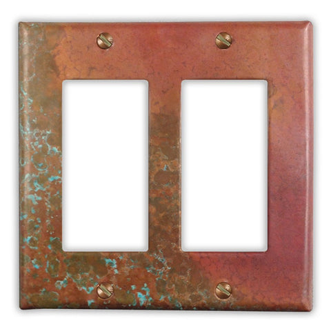 Sierra Copper - 2 Rocker Wallplate - Wallplate Warehouse SIERCOP2R 819332024864 2 Rocker