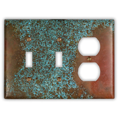 Sierra Copper - 2 Toggle / 1 Duplex Wallplate - Wallplate Warehouse SIERCOP2T1D 819332024949 2 Toggle / 1 Duplex
