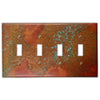 Sierra Copper - 4 Toggle Wallplate - Wallplate Warehouse SIERCOP4T 819332024833 4 Toggle