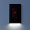 SnapPower GuideLight 2PLUS - Black, GFCI - Wallplate Warehouse 01 - O1GL - FBK - SP20 850033353747 1 Rocker