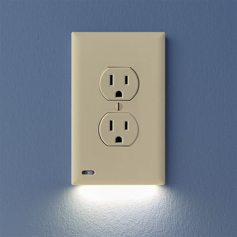 SnapPower GuideLight 2PLUS - Ivory, Duplex - Wallplate Warehouse 01 - O1GL - XIV - SP20 851322008492 1 Duplex