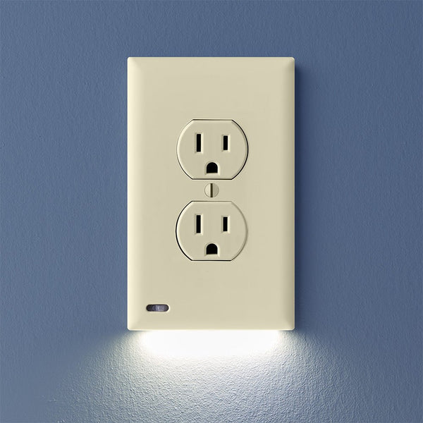 SnapPower GuideLight 2PLUS - Light Almond, Duplex - Wallplate Warehouse 01 - O1GL - XLA - SP20 851322008973 1 Duplex
